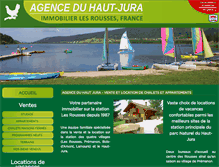 Tablet Screenshot of agence-du-hautjura.fr